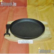 Öntöttvas mini serpenyő fatálalóval 22 cm 337547-BQT